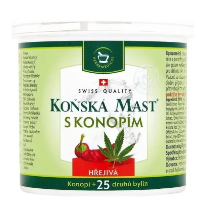 Herbamedicus koňská mast s konopím hřejivá 250 ml