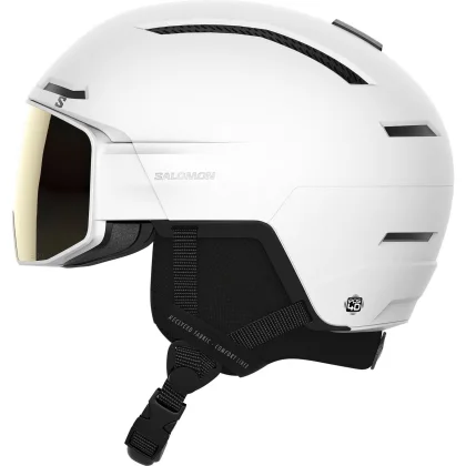 Salomon Driver Pro Sigma, lyžařská přilba s kšiltem, černá