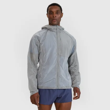 Pánská běžecká bunda Ultralight - šedá