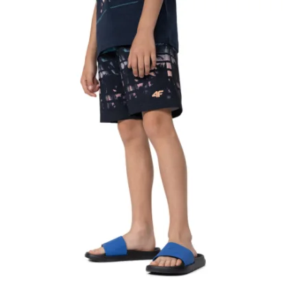 Chlapecké plavky 4F JUNIOR BOARD SHORTS M021-90A-MULTICOLOUR ALLOVER