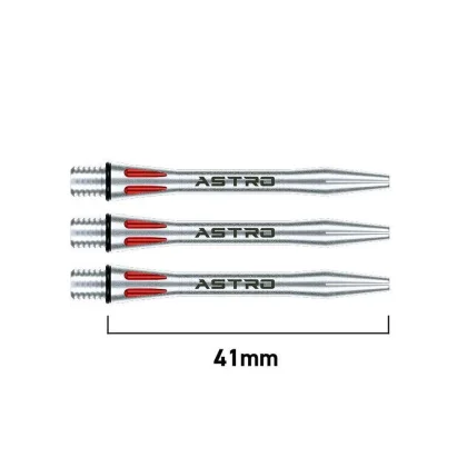 Násadky na šipky Winmau Astro hliník červené střední 41mm