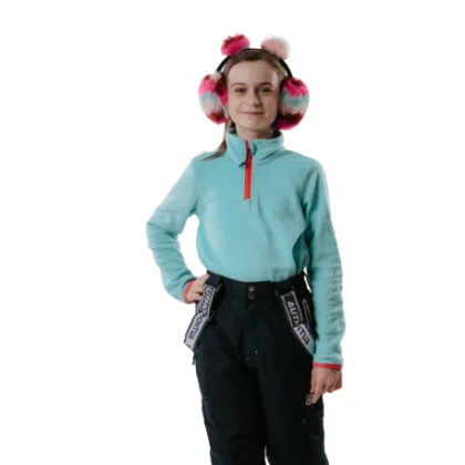 Dívčí lyžařská fleece mikina AUTHORITY KIDS F-LAURA_mint