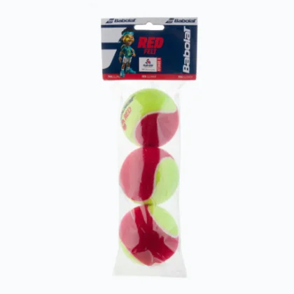 Tenisové míčky 3ks BABOLAT RED FELT x3 JR