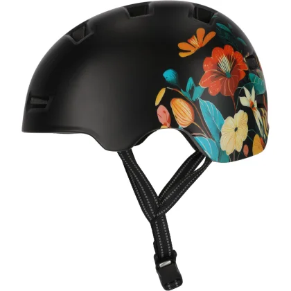 Crazy Safety Rampage Flower, cyklistická helma, orange