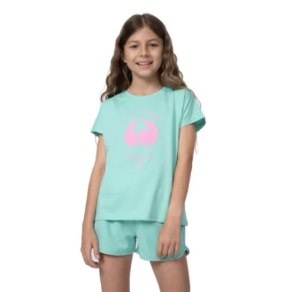 Dívčí tričko s krátkým rukávem 4F JUNIOR TSHIRT F397-47S-MINT