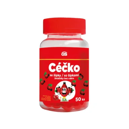 GS Céčko se šípky želatinky bez cukru 50ks