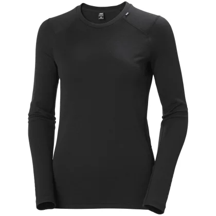 Helly Hansen Lifa Merino Midweight Crew, dámské, černá