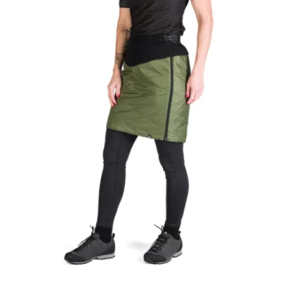Dámská sukně na skialp NORTHFINDER BELINDA-550blackdarkgreen