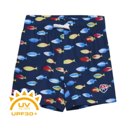 Chlapecké plavky COLOR KIDS Swim Shorts - AOP, goji berry 720140.4552