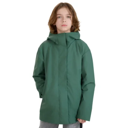 Chlapecká nepromokavá bunda 4F JUNIOR JACKET-JWSS25TJACU213-41S-GREEN