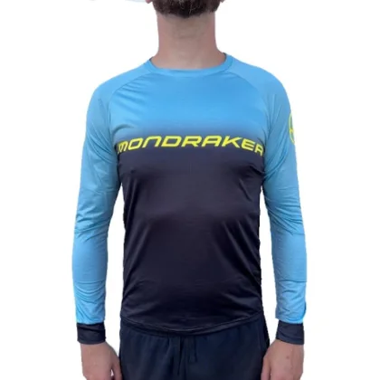 Pánský cyklistický dres s dlouhým rukávem MONDRAKER Enduro Trail Jersey long, frost green black yellow