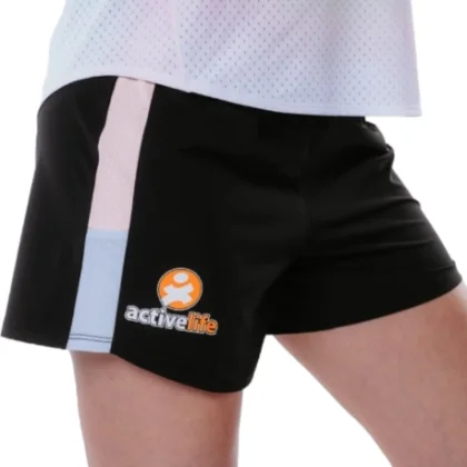 Dámské běžecké kraťasy ACTIVE LIFE Shorts-WOMEN-862125503-1-Basic Black Fall Rainbow Powder