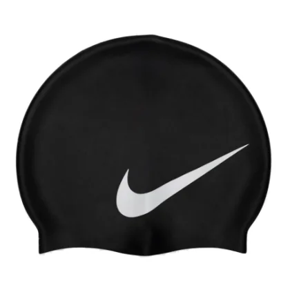 Plavecká čepice NIKE SWIM BIG SWOOSH BLACK-BLACK