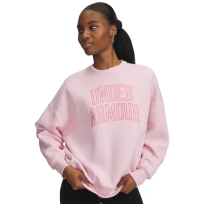 Dámská zateplená mikina UNDER ARMOUR Rival Flc OS Varsity Crew-BLK