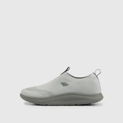 4F Nízké slip-on tenisky NEONITE s měkkou stélkou pánské - šedé 43