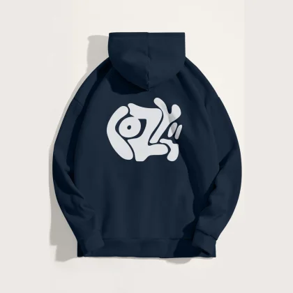 Mikina s Kapucí, Barva Růžová, s Potiskem Cozy
