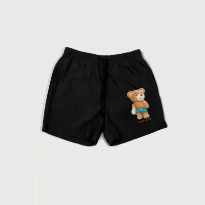 Plavecké Šortky , Barva Růžová, s Potiskem Cest La Vie Teddy