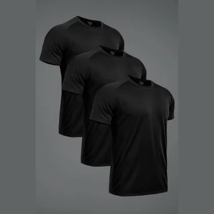 Ultrafit Performance Trička, 3-Pack - Šedá