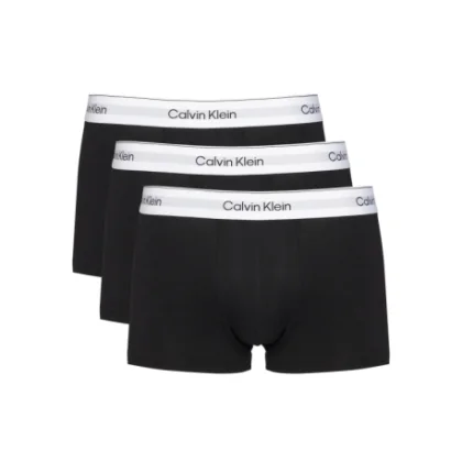 Pánské boxerky CALVIN KLEIN 3 Pack Trunks Icon Cotton Stretch turf logo split stripe srout green