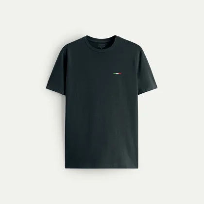 Tričko, Barva Železitě Šedá, s Potiskem Italian Stripe
