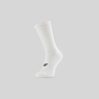 4F Dlouhé ponožky (2-pack) unisex - bílé 47-50