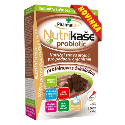 Nutrikaše probiotic proteinová s čokoládou 3x60 g