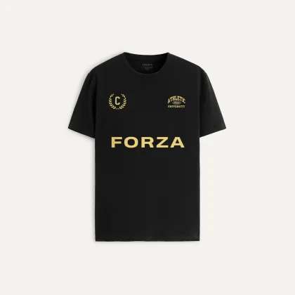 Tričko, Barva Fialová , s Potiskem Forza Athletic