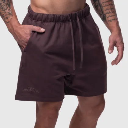 Pánské bavlněné šortky Iron Aesthetics Ambition, fialové