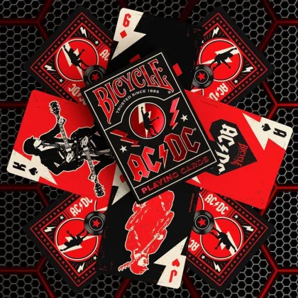 Pokerové hrací karty AC/DC, papírové potažené plastem