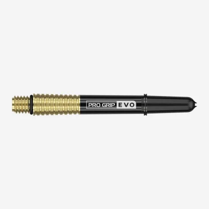 Násadky na šipky Target Pro Grip Evo AL hliníkové, zlaté, střední 42mm