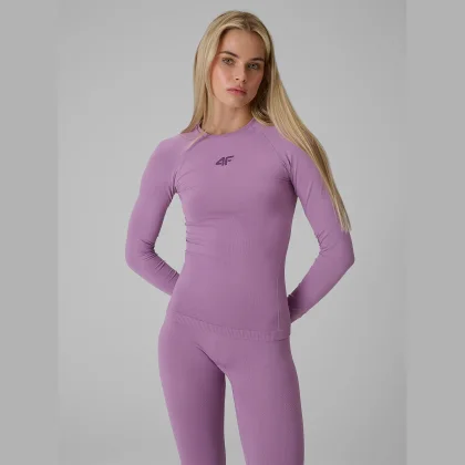 4F Bezešvé termoakční prádlo (vršek) dámské - černá XL/XXL
