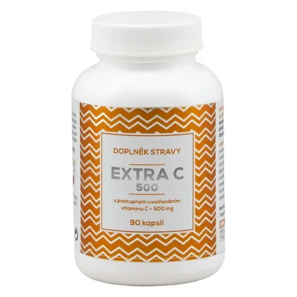 Naturvita Extra Vitamín C 500 mg 90 kapslí