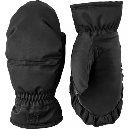 Hestra Primaloft Leather, lyžařské palčáky, dámské, černé