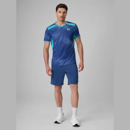 4F Pánské rychleschnoucí fotbalové šortky - denim XXL