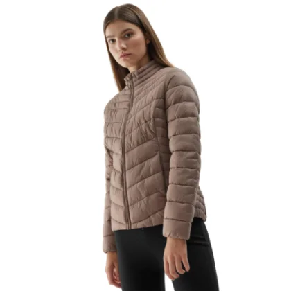 Dámská bunda 4F DOWN JACKET-AW23TDJAF224-82S-LIGHT BROWN