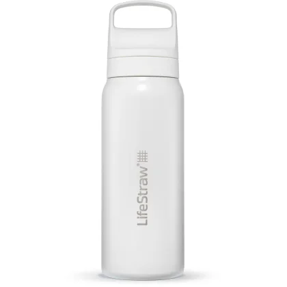 LifeStraw Go 2.0 Stainless Steel Water Filter Bottle 1L, modrá