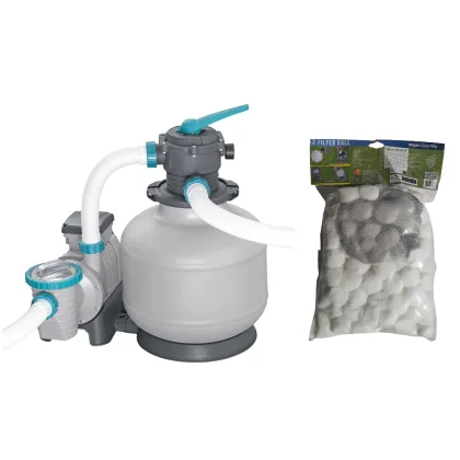 Akční set - písková filtrace BESTWAY Ultra Evo - průtok 11.355 l/h + filtrační náplň Fiber Ball 700g