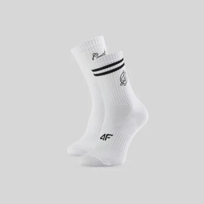 4F Dámské dlouhé ponožky (2-pack) - bílé 35-38