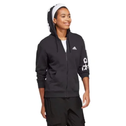 Dámská mikina se zipem ADIDAS W LIN FT FZ HD-IC6863-Black