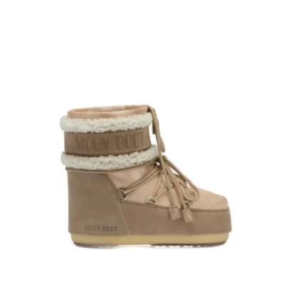 Dámské kotníkové zimní boty MOON BOOT MB ICON LOW PEARLY PLUS, JL01 PALE PEACH SAND