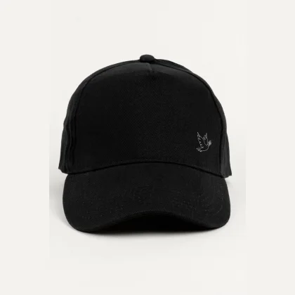 Kšiltovka Jockey, Barva Modrá, s Potiskem White Peace Bird