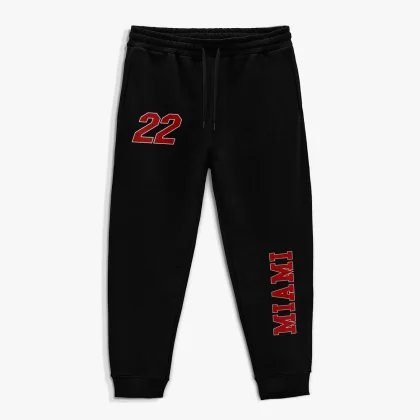 Tepláky Jogger , Barva Modrá, s Potiskem Miami 22