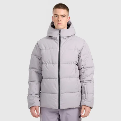 4F Pánská lyžařská bunda membrána 5000 - hnědá 3XL
