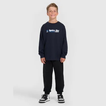 4F Chlapecké teplákové jogger kalhoty - černé 134