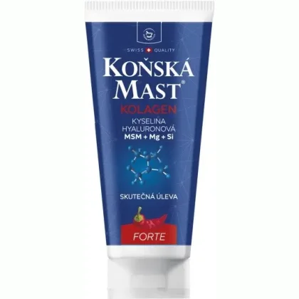Herbamedicus koňská mast s kolagenem forte hřejivá 200 ml