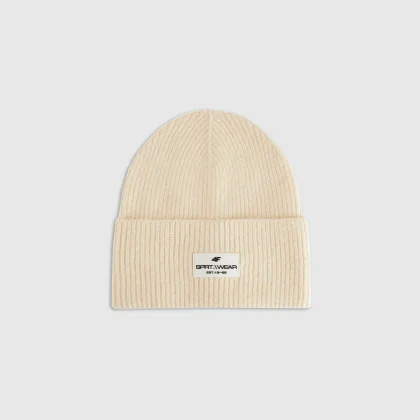 4F Beanie čepice dámská - béžová S
