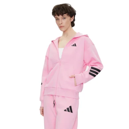 Dámská mikina se zipem ADIDAS W FI 3S FZ HD TRUPNK