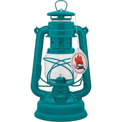 Feuerhand Hurricane Lantern, lucerna, tealová modrá