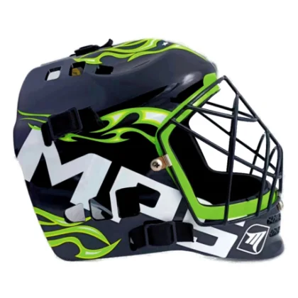 Florbalová helma MPS PRO FLAME - Black Green