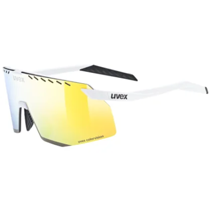 Cyklistické brýle UVEX brýle Pace Stage CV white matt mir. gold